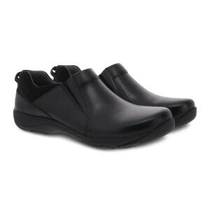 Dansko Neci Leather Nonslip Black Size EU36 EUC US 5.5/6 Clog